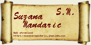 Suzana Mandarić vizit kartica